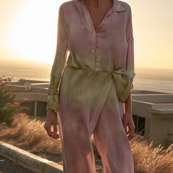 Zara Tie Dye Multicolored Shirt & Pants Set, XS - Picture 2 of 12